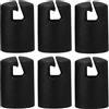 BESPORTBLE Tappo di Ricambio e Facile Installazione Design Minimalista Nero 6 Pezzi in ABS Copertura Protettiva per Piedi di Trampolino per Trampolini