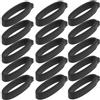 Hemobllo 20 Pezzi Anello in Silicone Nero da 40mm Diametro Interno Versatile e Morbido, Anello Chic per Appendere Oggetti Personali e Borracce Durante attività All'aperto