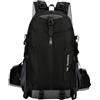 LeeQinersw Zaino Trekking 40 L Zaino Escursionismo Zaino Montagna Zaino Outdoor con Tessuto Oxford Antipioggia Struttura Robusta Antiabrasione Schienale, Nero