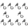 Tuminita 10X E-Bike LED 6V 12V 24V 36V 48V 60V Luce per Bicicletta Anteriore Impermeabile Connettore Impermeabile (2 Pin)