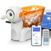Generic Robot da ping pong da tavolo, regolazione spin/velocità/punto atterraggio | Macchina da ping pong automatica, alimentazione a batteria, capacità 160 palline, controllo tramite telecomando/app