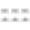 GALPADA 6 Pezzi Supporto Motore per Kayak Staffa Motore per Canoa Quadrata PVC Bianco per Barca Gonfiabile Pesca e Escursioni
