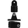 TOYANDONA Kit Accessori per Bimini Top Nautico Tappi Occhiello e Ganasce Scorrevoli in Plastica Nera, Design Regolabile e Montaggio Rapido per Tubo da 22mm per Barche