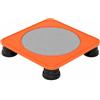 Harilla きん Harilla Trampolino per Bambini Trampolino Quadrato Tappeto Rotondo Rimbalzello Indoor Mini Trampolino Pedana Elastica Silenziosa con Piedini Ammortizzanti in, Arancione
