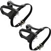 ibasenice Cinghia per Pedali Bici Toe Clip per Pedale della Bicicletta, Plastica Nera, Leggera, Raccordi, per Ciclismo e Bike Pedal