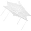 GALPADA Nassa da Pesca Rotonda Rete da Pesca per Vaironi e Gamberetti Bianca in Nylon e Acciaio Inox Portatile e Resistente All'usura per Uso Esterno