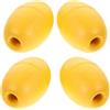 VILLCASE 4 Pezzi Set di Boe di Ancoraggio per Kayak e Canoe in PVC Giallo, Galleggianti e Resistenti, Accessori la Stabilità e Sicurezza Durante la Navigazione in Barca