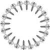 TEHAUX 24 Pezzi Fermagli a Scatto in Acciaio Inossidabile Resistenti alla Corrosione per Tela da Barca Argento Design Alfabetico per Personalizzare e Organizzare Coperture e Tende da