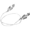 JECOMPRIS Connettore Clip Cavo Maschera Scherma, Clip Cavi per Scherma, Argento, Acciaio Inossidabile, Conduttività Stabile e Anti Usura, per Allenamento