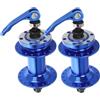 Abaodam Mozzo Ruota Bici, Adattatore per ASSE Passante, 36 Fori, Lega, Blu, per Mountain Bike, Stabilità Migliorata, Compatibile Bici