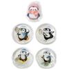 WUFGWBD 5 scaldamani con motivo pinguino, forniture invernali per il calore, scaldamani portatili, scaldamani creativi, scaldamani per bambini