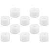 Housoutil 10 Pezzi Kit di Ammortizzatori in Pu Bianco per Longboard e Skateboard, Protezione Giunti e Facile Installazione, Accessori per Sport All'aperto e Skating
