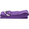 Baxnore Cinturino per allungamento fitness Cinturino per yoga in cotone non elastico con fibbia ad anello a D per allenamento di flessibilità per danza yoga 72x1,5 pollici (Viola)