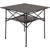 Generic XJBTBA Tavolo Pieghevole Portatile Leggero - Tavolo da Campeggio Compatto in Alluminio, Arrotolabile per Picnic all'aperto, Tailgating e Viaggi - Tavolo da Campeggio Quadrato