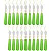 GALPADA 25 Pezzi Bobber Stopper per Pesca in Silicone Verde Chiaro Leggero e Portatile per Galleggianti da Pesca