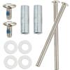 DEARMAMY Vite Ruota Pattini in Metallo Argento, Set 1 Pezzo