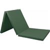 PETSOLA Tappetino Ginnastica Pieghevole Materassino Allenamento Palestra Tappeto Fitness Pieghevole con Imbottitura 5 Cm in PU Portatile Resistente, Verde Militare, Pvc Tri-fold 180605