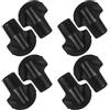 VALICLUD 8 Pezzi Piedini per Sacca da Golf Piedi in Gomma Antiscivolo Neri Facili da Installare per Gambe di Golf Bag Stand