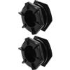 Ciieeo Tappo di Scarico Kayak Esagonale 2 Pezzi Plastico Nero | Canoa Gonfiabile e Paddle Boat, Tenuta Ermetica, Limita Depositi di Calcare in Uso Marino