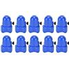 Generic Kit di Tappi per Asta per Recinzione per Trampolino con Ganci a T Durevoli e Perni a Vite Facile Installazione Blu e 8 Pezzi