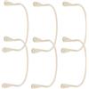 Kichvoe 6 Pezzi Supporto Tasca per Tavolo da Biliardo Supporto Rete Biliardo Plastico Beige Snooker