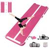 JOYTALENT Air Mat Track - Tappetino da ginnastica gonfiabile, altezza di 10 cm, con pompa ad aria, per palestra, casa, all'aperto, allenamento, yoga