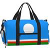 CNTDBU Sakha Flag - Borsone sportivo con scomparto per scarpe