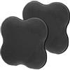 Toddmomy 2 Pezzi Tappetino Yoga Antiscivolo per Ginocchia in Tpe Spessore Confortevole, Cuscino Protettivo per Pilates e Allenamenti a Terra Nero