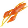 Generic Esca per Vermi in Silicone in 3 Colori per la Pesca, Esche Morbide per Gamberetti da 25 Pezzi Ideali per la Pesca D'acqua Dolce (ORANGE)