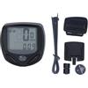 Baxnore Computer da bicicletta con display LCD retroilluminato Tachimetro da ciclismo Contachilometri multifunzione per mountain bike da strada Plastica ABS nera