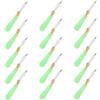 Gadpiparty 25 Pezzi Bobber Stopper in Silicone Verde Chiaro Collegamento Rapido e Leggero per Galleggianti da Pesca e Filo da Pesca Accessorio
