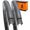 YUNSCM 29x2.10 Lightweight bicicletta pneumatici 29x2.10 (ETRTO 54-622) 60TPI Nylon, Puncture-Resistant, Compatible with Montagna bicicletta pneumatici 29x2.0/2.1/2.125 pollici-2 PCS (Y-1165)