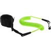 Ciieeo Guinzaglio da Surf Arrotolato per Paddleboard e Surfboard, Corda di Sicurezza Anti-smarrimento in TPU, Cinghia Regolabile, Verde Chiaro, per Pagaia Kayak, Onde Oceaniche e Sport