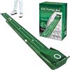 Generisch Tappetino da golf portatile, verde putting | Tappetino per allenamento da golf interno in velluto con ritorno automatico della palla per la casa