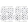 axion - 8 elettrodi pads 50x50mm autoadesivi e resistenti compatibili con dispositivi CEFAR COMPEX elettrostimolatore TENS EMS