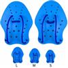 HORIALENCE Guanti Palmati per Nuoto Professionale in Silicone e Pp Resistenti All'acqua Regolazione per Allenamento Piscina Taglia S