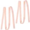 MAGICLULU 2 Pezzi Nastro per Scarpette da Danza in Tela Rosa per Ballerine, Antiscivolo e vestibilità Sicura, per Spettacoli di Balletto sul Palcoscenico