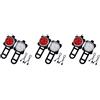 Tuminita 6X All'Aperto Biciclette COB Impermeabile 3 USB LED Ricaricabile 4 Modalita' Notte della Bici RideFront Lampada Frontale E Posteriore