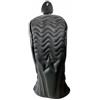 LOVIVER Golf Club Cover Set Copri Testa Driver Legno Copritesta Protezione Della Testa con Pelle PU E Rivestimento in Pile, Nero, Copritesta Per Mazza Da Golf In Legno Di Ferro, Nero