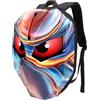 ViaGasaFamido Zaino per Casco LED Borsa Versatile Programmabile Resistente All'acqua per Eventi Sportivi in bicicletta 49,5x38x20 Cm