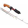 Baoblaze Canna da Pesca Ghiaccio Portatile con Punta Sensibile Doppia Realizzata in Fibra di Vetro Ergonomica Adatta a Attività All'aperto Fiume Stagno, Manico dritto