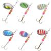 SWOOMEY 6 Pezzi Esche Artificiali in Metallo con Gancio, Richiamo Artificiale per Pesca in Fiumi e Torrenti, Leggero e Facile da Trasportare, Materiale Pp e Lega di Alluminio
