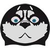 Generic Cuffia da nuoto per adulti, in silicone resistente, design divertente Husky, impermeabile, unisex | Cuffia da nuoto impermeabile in silicone resistente per adulti con un divertente design Husky con comfort impermeabile per Sh