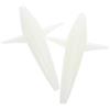 MAGICLULU 2 Pezzi Esche da Pesca Marine Teaser da Traina Forma Aereo e Sagoma Animale, Pp Bianco, per Tonno e Sgombro, Pesca D'altura e Big Game