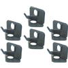 COLLBATH Arrow Rest for Recurve, 6 Pezzi, Supporti in Plastica ABS Nero, per Arco Ricurvo, Mano Destra, per Bersagli e Frecce