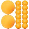 Alipis Palline Ping Pong Elastiche in Plastica, 60 Pezzi con Foro, Gialle, per Allenamento e Pratica