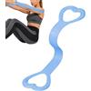 Generic Fascia di resistenza a forma di 8, ergonomica, ad alta elasticità, per allenare la schiena, per esercizi di pilates, palestra, ufficio, viaggi, casa