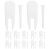 Homoyoyo 12 Set Kit 12 Tappi per Palla da Esercizio in Pp Bianco Adattatore Valvola Aria per Supporto Core e Allenamento Equilibrio in Studi Fitness