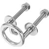SECFOU Gancio di Traino in Acciaio Inox per Sci Nautico 62mm per Yacht | Argento, per Sport Acquatici, Accessorio Hardware Nautico per Uso su Acqua