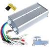 ZHOZHUT Controller Motore Brushless Intelligente 2500W 48V 60V 72V con 36 MOSFET E Scatola di Giunzione per Triciclo Elettrico E-Bike Cargo Scooter Conversione Ricambio,2500w,48V 60V